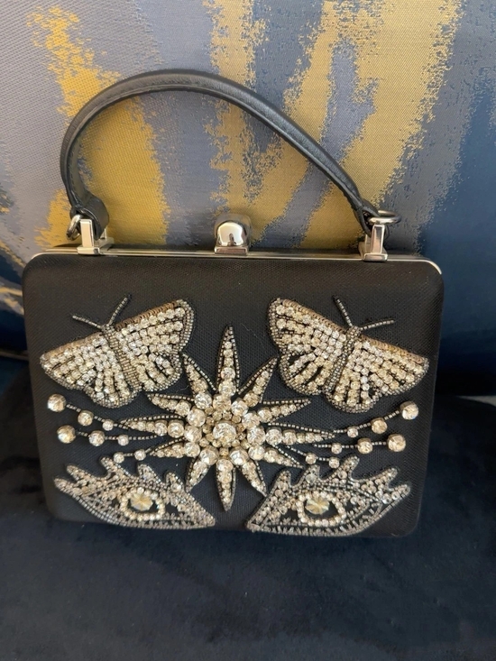 alexander-mcqueen-butterfly-leather-backpack Alexander McQueen Leather Butterfly Shoulder Bag (SHF-sGBvnd) Alexander McQueen Black Crystal Butterfly